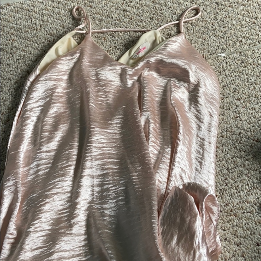 Champagne satin dress